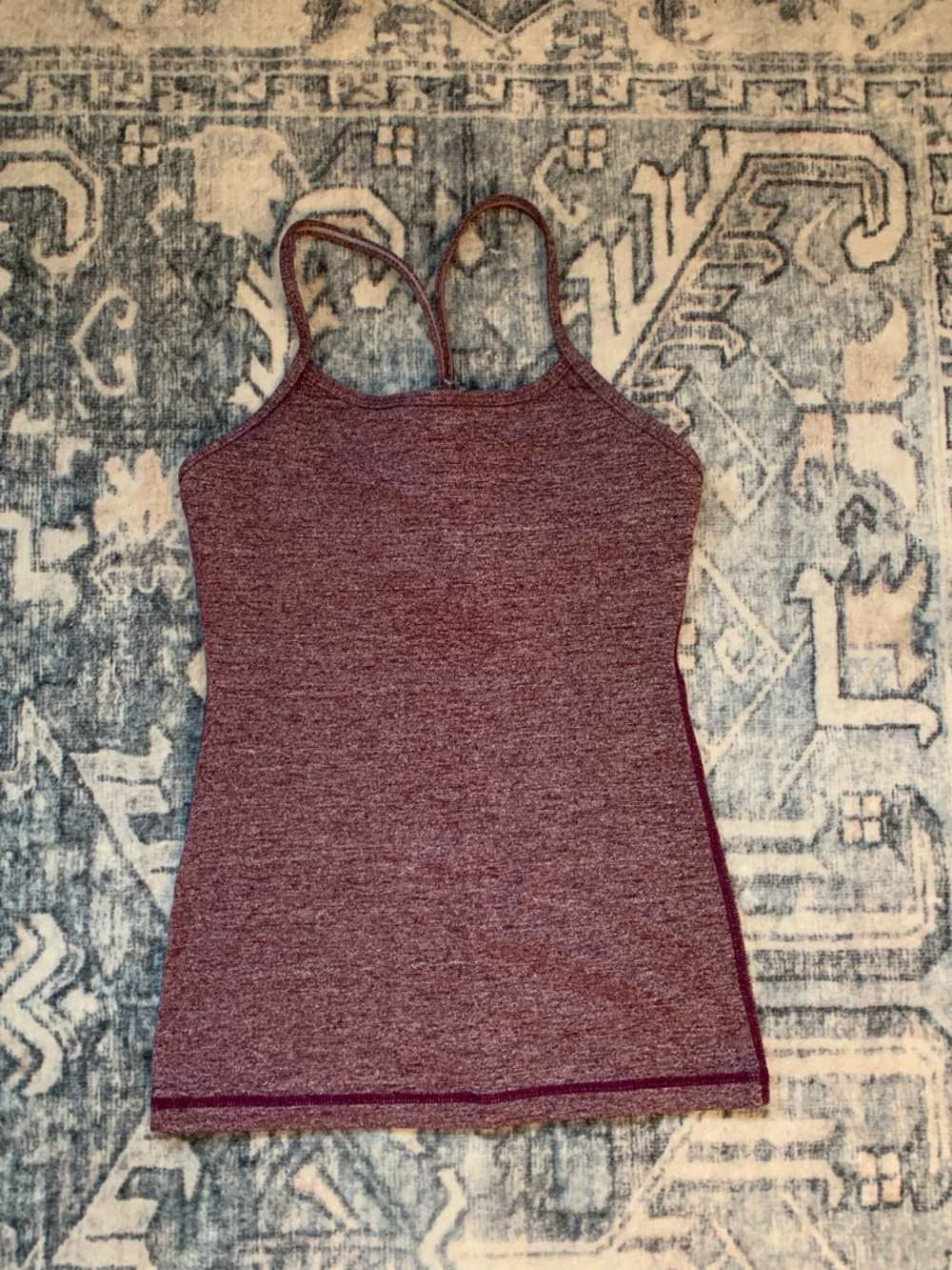 LULULEMON tank with shelf bra, size 2